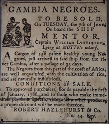 Gambia Slave notice